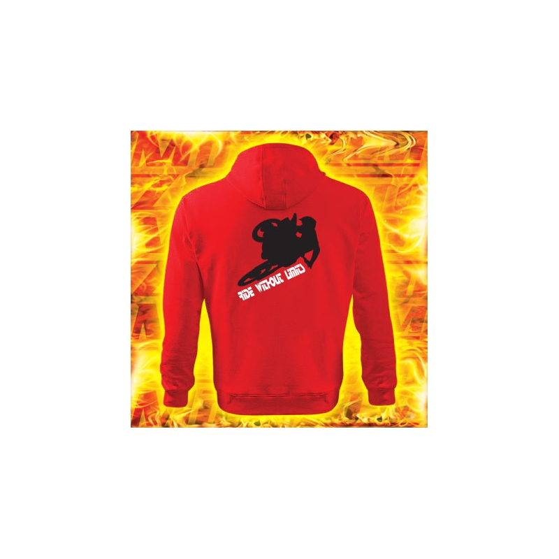 Bluza z motywem Motocross Ride Without Limits