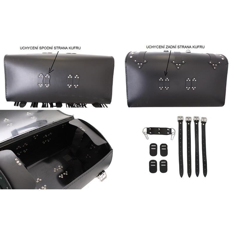 Moto kufer skórzany Chopper RSA-8B