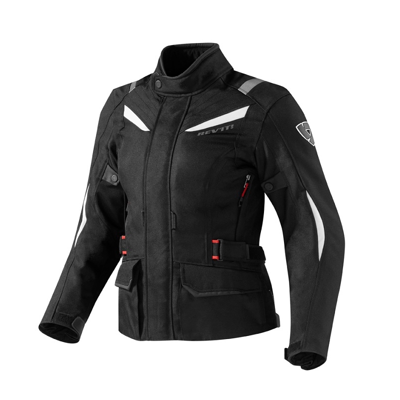 Damska kurtka motocyklowa Revit Voltiac czarno/biała wyprzedaż