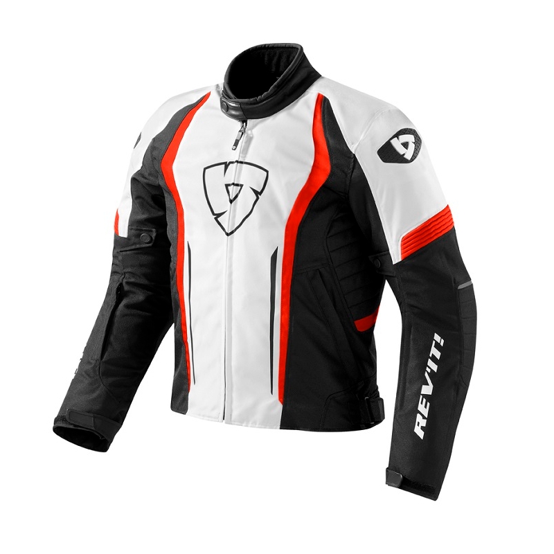 Kurtka motocyklowa Revit Shield biało-czerwona wyprzedaż