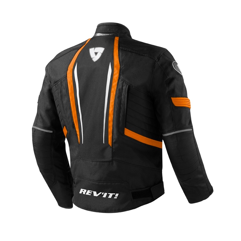 Kurtka motocyklowa Revit Shield czarno-pomarańczowa wyprzedaż