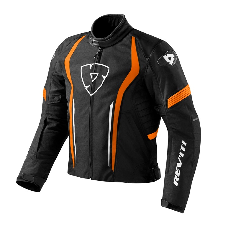 Kurtka motocyklowa Revit Shield czarno-pomarańczowa wyprzedaż