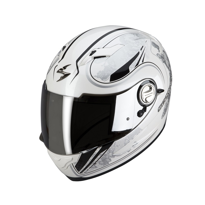 Integralny kask motocyklowy Scorpion EXO-500 laces biało-srebrny wyprzedaż