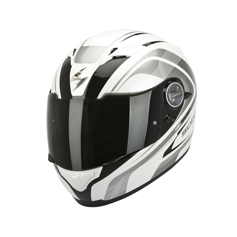 Integralny kask motocyklowy Scorpion EXO-500 Focus biało-czarny wyprzedaż