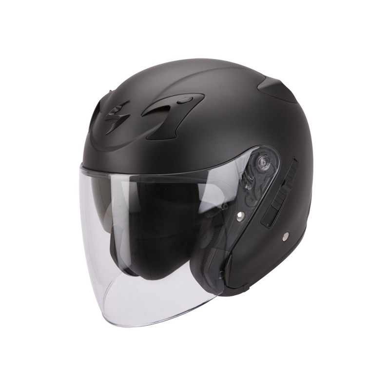 Otwarty kask motocyklowy Scorpion EXO-220 czarny matowy wyprzedaż