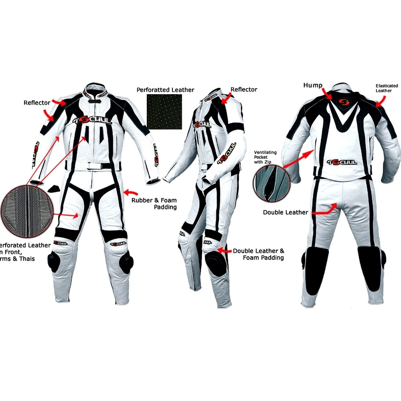 Męska kurtka Tschul 727 biało-czarny