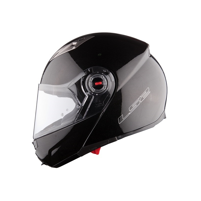 Kask moto szczękowy LS2 EASY czarny połysk