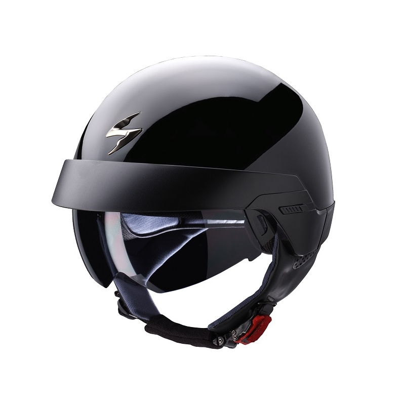 Otwarty kask motocyklowy Scorpion EXO-100 czarny połysk
