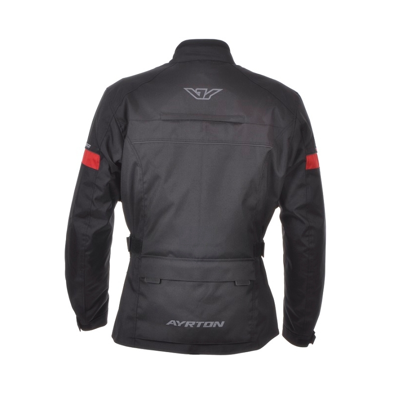 Kurtka motocyklowa Ayrton Radical czarno-czerwona wyprzedaż