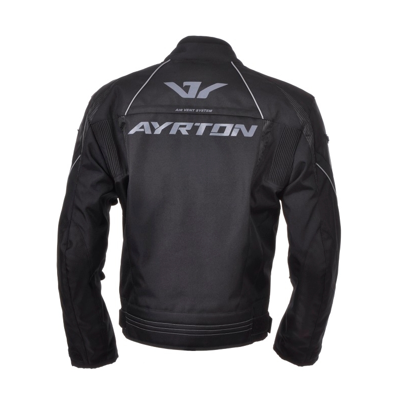 Kurtka motocyklowa Ayrton Stunt czarna wyprzedaż
