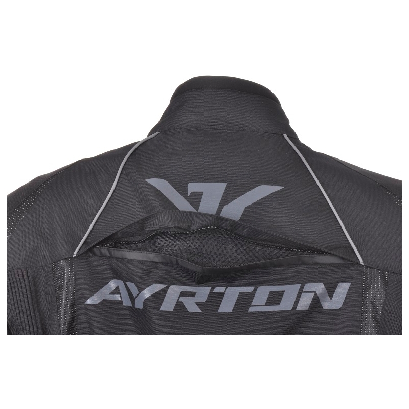 Kurtka motocyklowa Ayrton Stunt czarna wyprzedaż