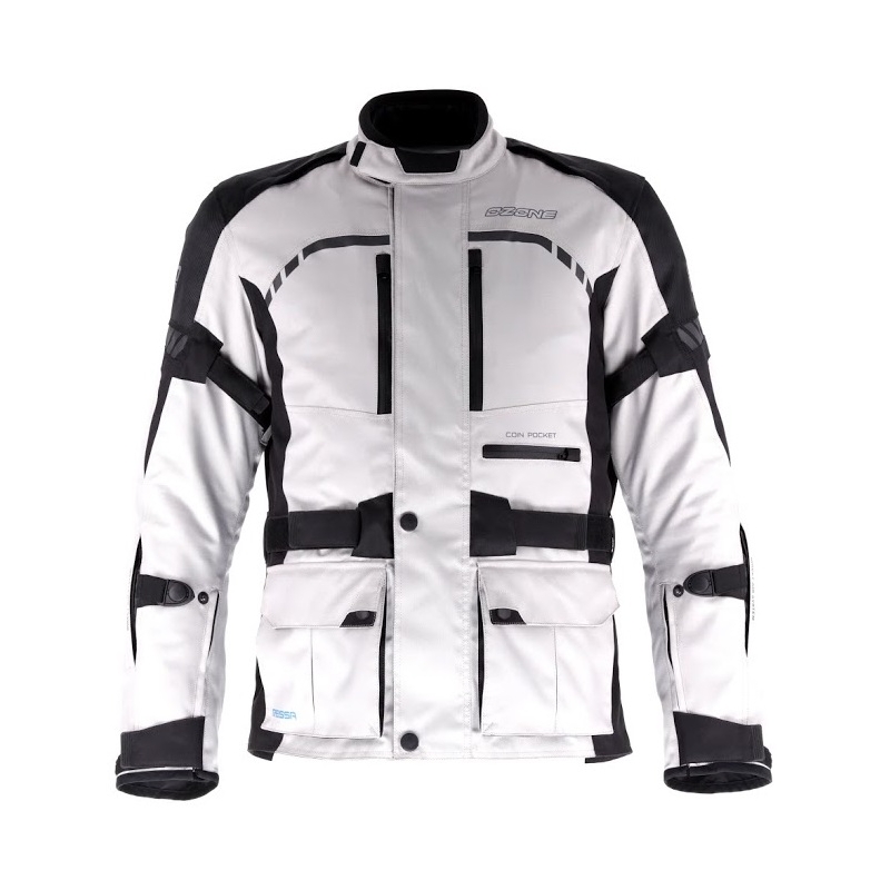 Kurtka motocyklowa Ozone Deep szaro-czarna wyprzedaż