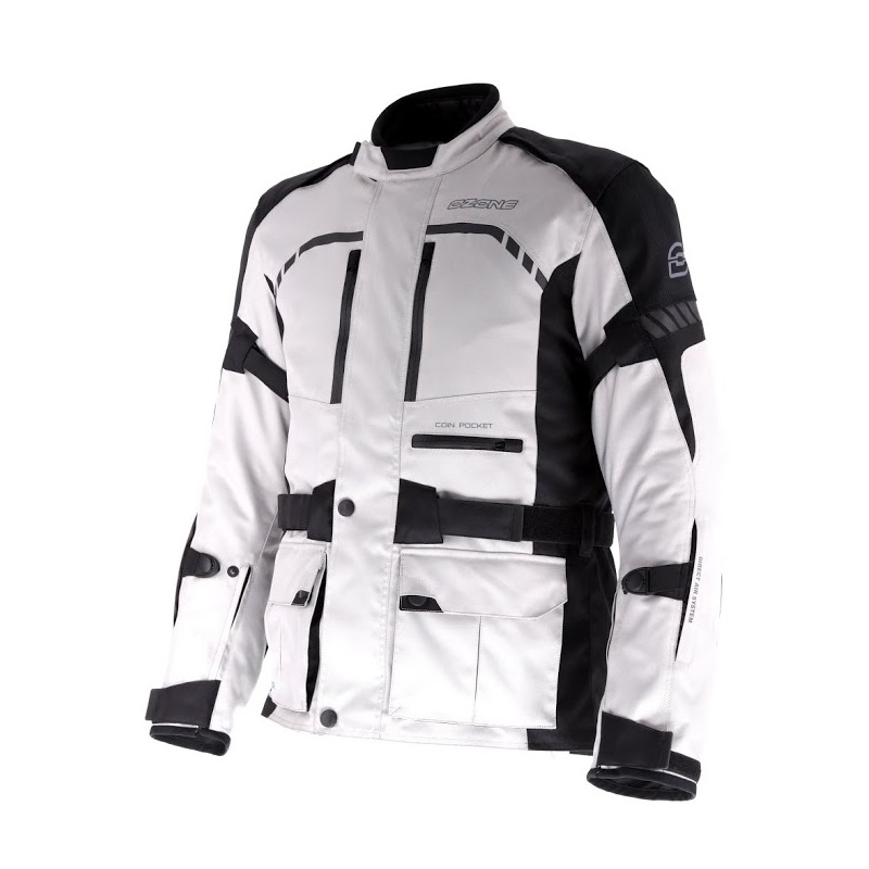 Kurtka motocyklowa Ozone Deep szaro-czarna wyprzedaż