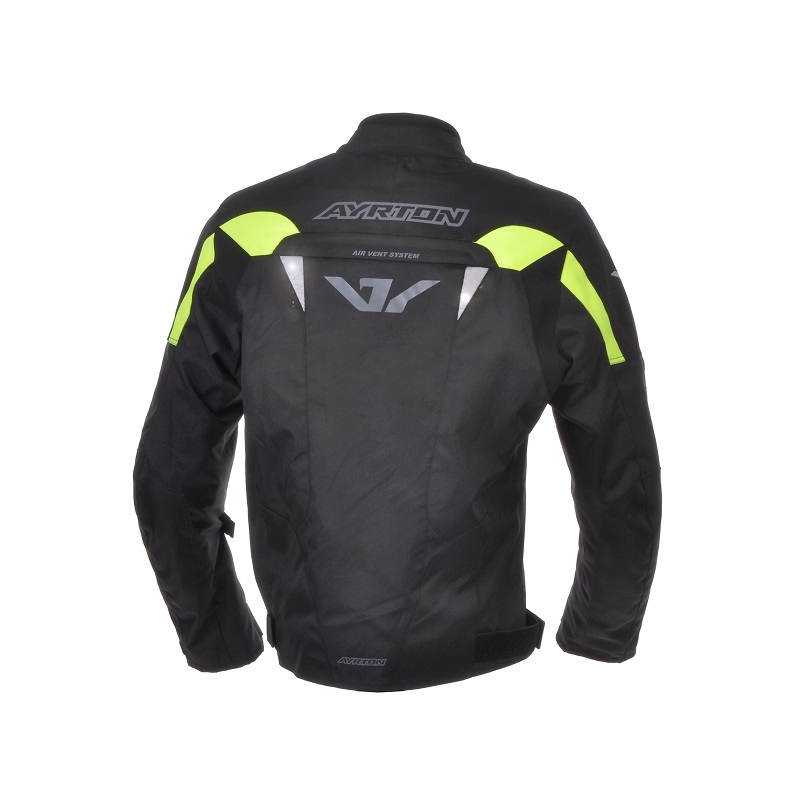 Kurtka motocyklowa Ayrton Bullet czarno-fluo żółta