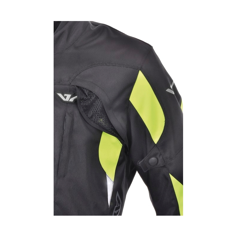 Kurtka motocyklowa Ayrton Bullet czarno-fluo żółta