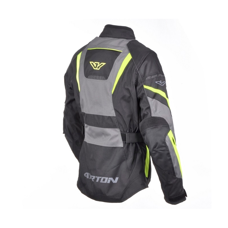 Damska kurtka motocyklowa Ayrton Teressa czarno-szaro-żółta