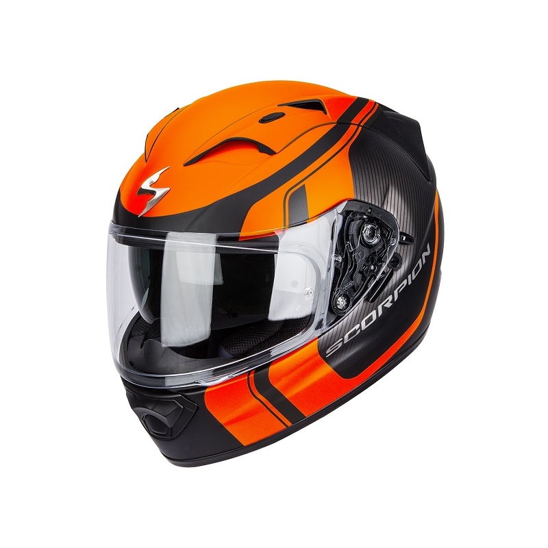 Integralny kask Scorpion EXO-1200 Stream Tour czarno-pomarańczowy wyprzedaż
