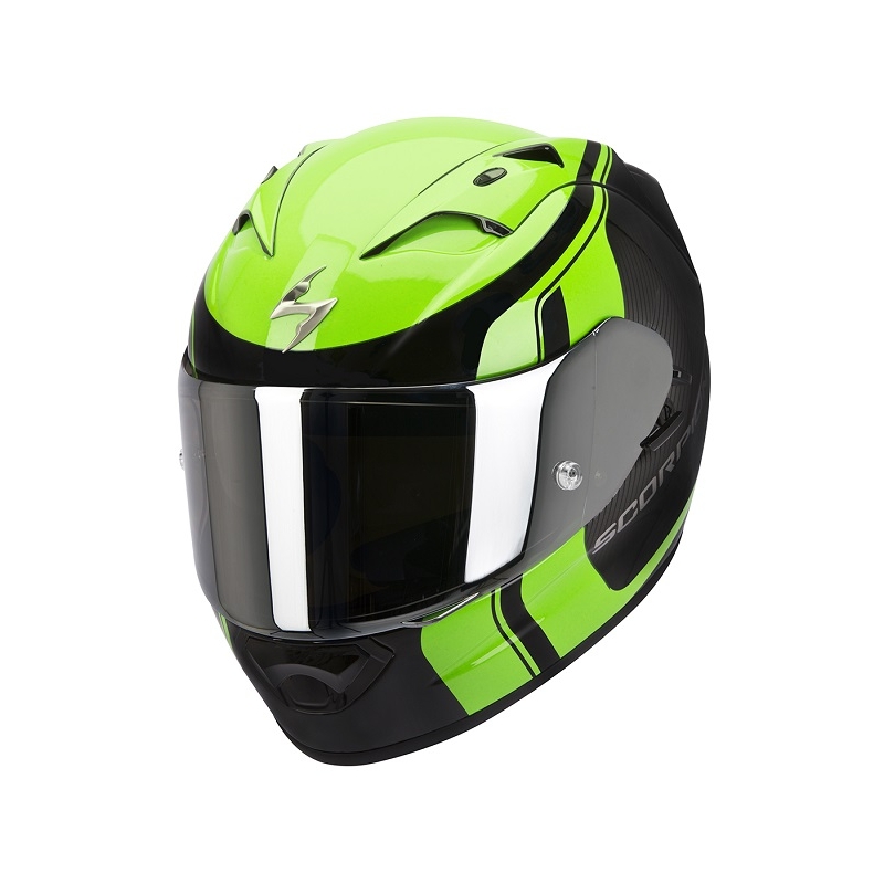 Integralny kask Scorpion EXO-1200 Stream Tour czarno-zielony wyprzedaż