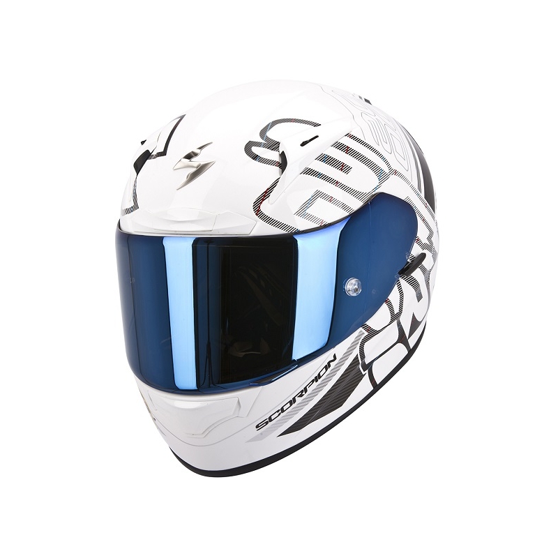 Integralny kask Scorpion EXO-2000 Ipsum biało-czarny wyprzedaż